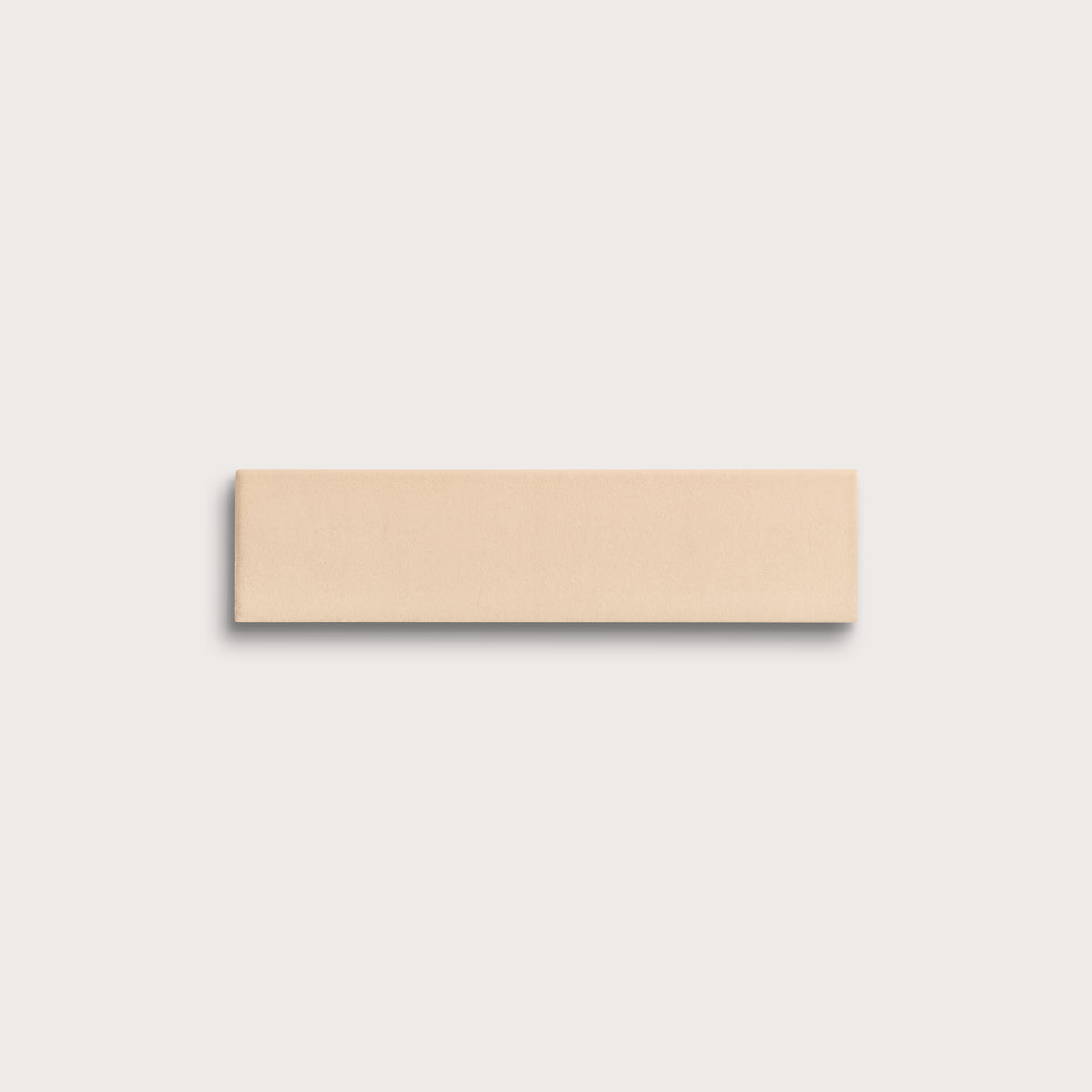 Latte ceramic tile, 2 by 8 inches, matte finish