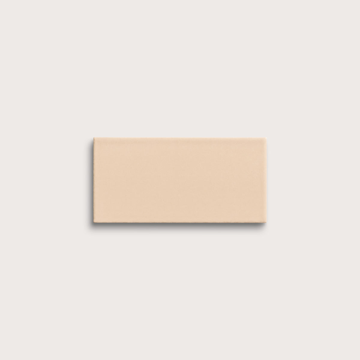 Latte ceramic tile, 3 by 6 inches, matte finish