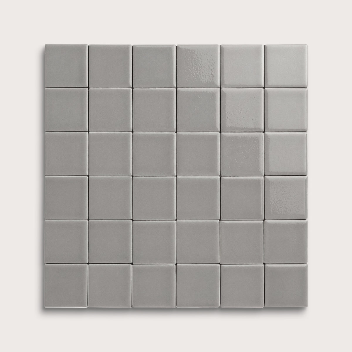 Lunar ceramic tile, 2 by 2 inch mosaic, gloss finish
