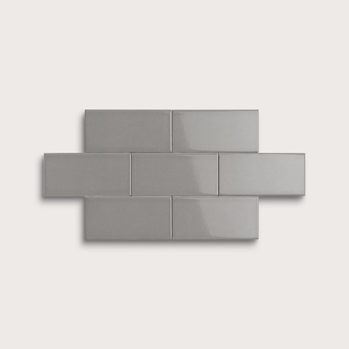 Lunar ceramic tile, 2 by 4 inches, gloss finish