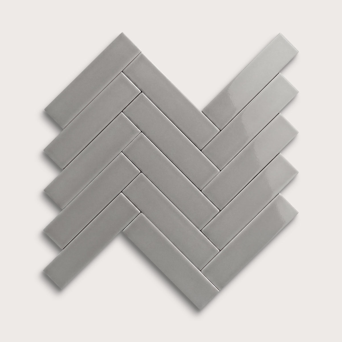 Lunar ceramic tile, 2 by 8 inches, gloss finish