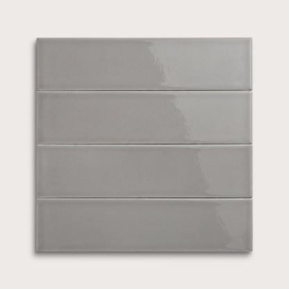 Lunar ceramic tile, 3 by 12 inches, gloss finish