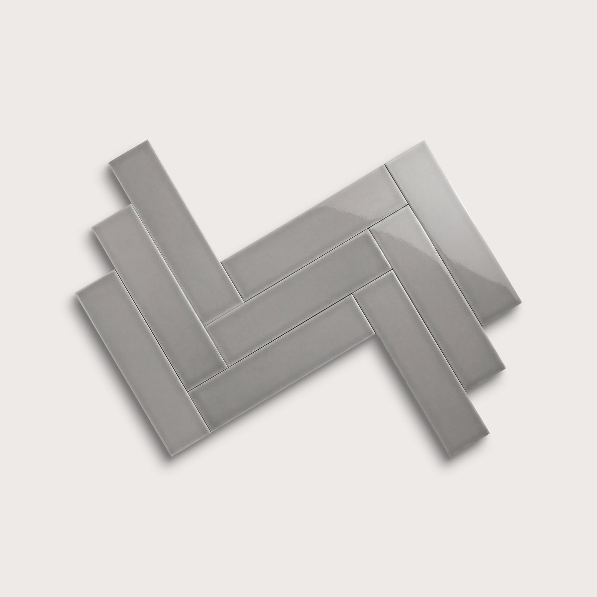 Lunar ceramic tile, 3 by 12 inches, gloss finish