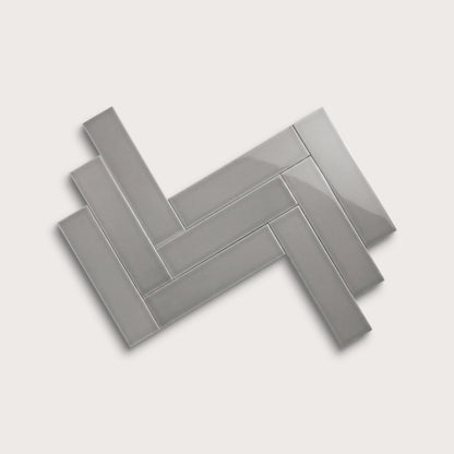 Lunar ceramic tile, 3 by 12 inches, gloss finish