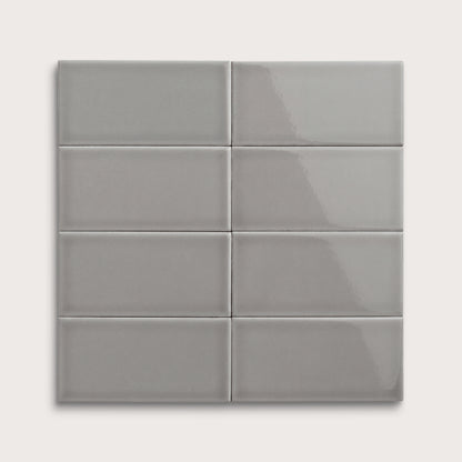 Lunar ceramic tile, 3 by 6 inches, gloss finish