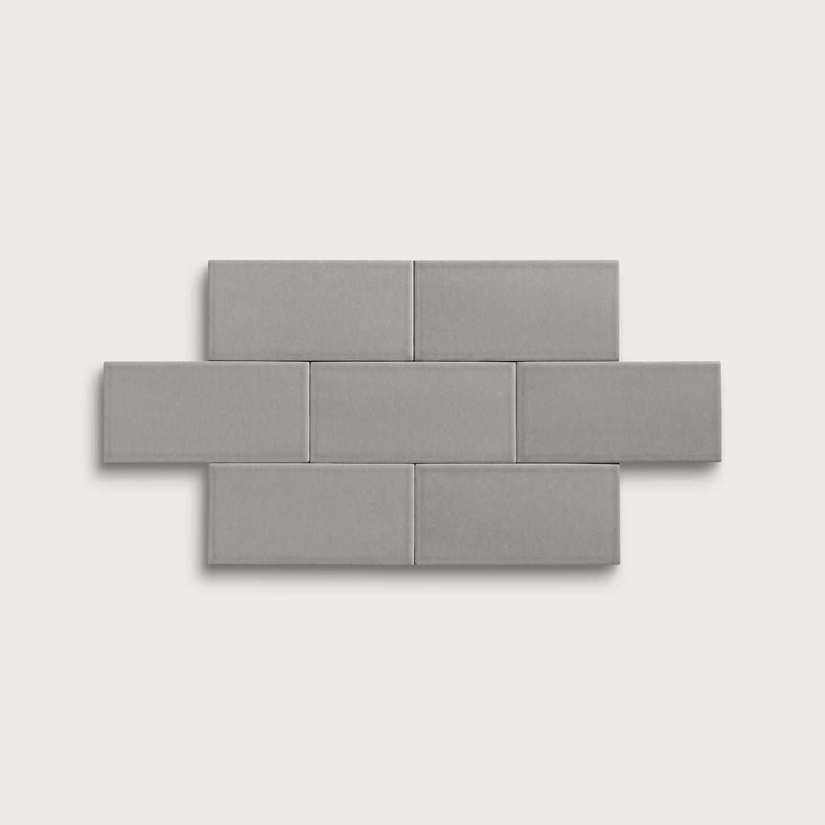 Lunar ceramic tile, 3 by 6 inches, matte finish