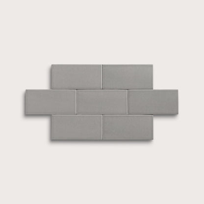 Lunar ceramic tile, 3 by 6 inches, matte finish