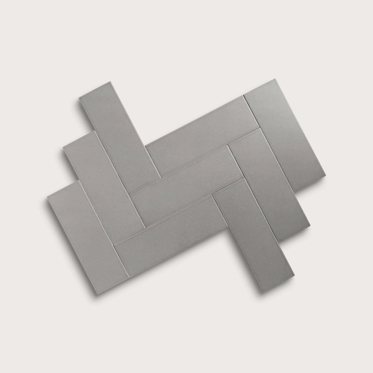 Lunar ceramic tile, 4 by 12 inches, matte finish