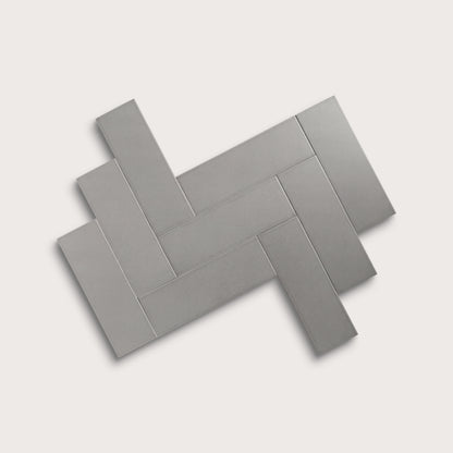 Lunar ceramic tile, 4 by 12 inches, matte finish