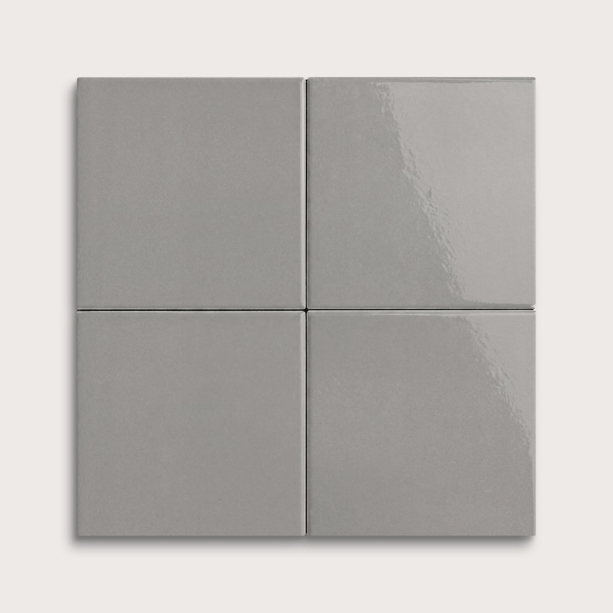 Lunar ceramic tile, 4 by 4 inches, gloss finish