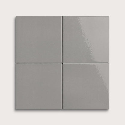 Lunar ceramic tile, 4 by 4 inches, gloss finish