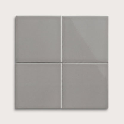 Lunar ceramic tile, 6 by 6 inches, gloss finish