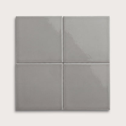 Lunar ceramic tile, 8 by 8 inches, gloss finish
