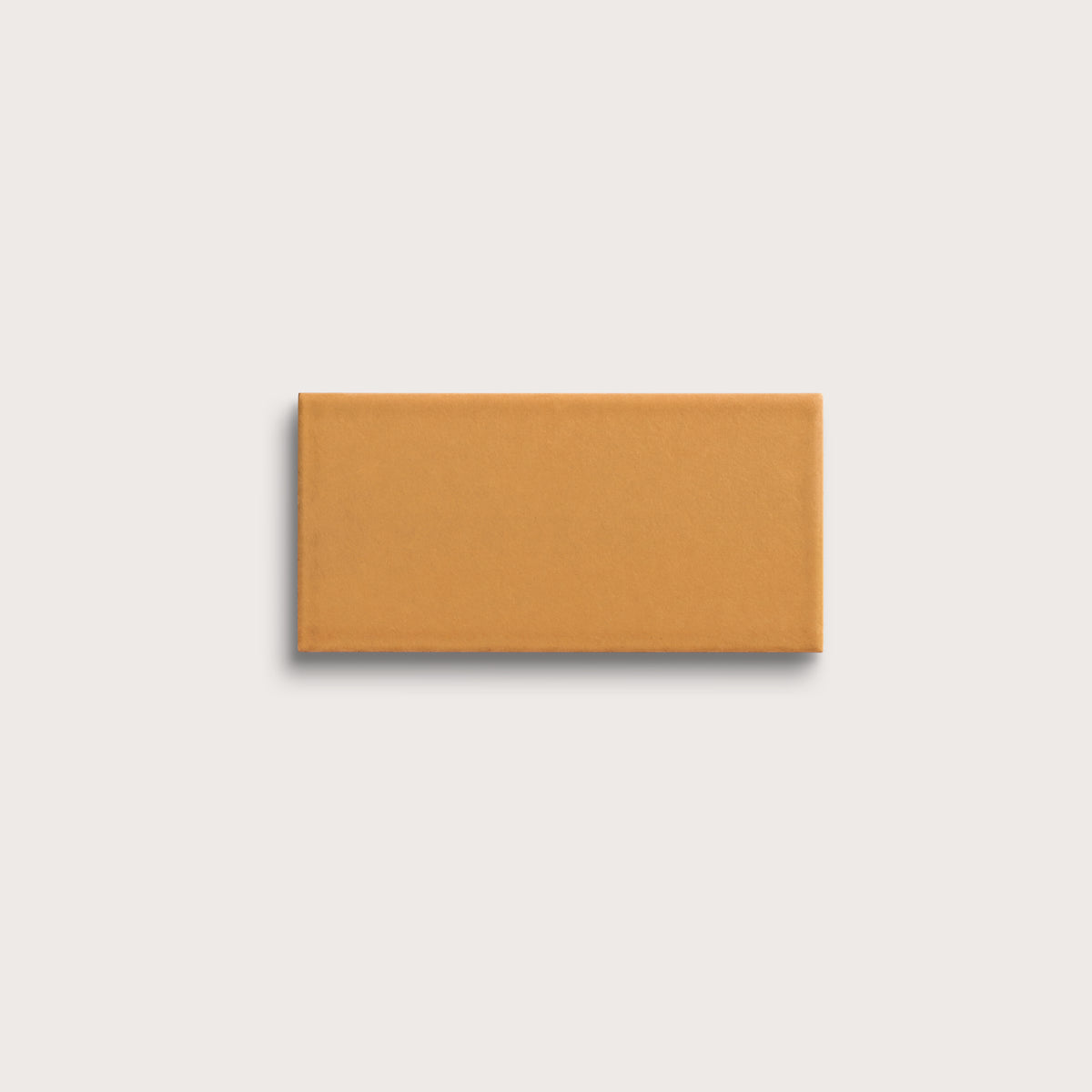 Marigold ceramic tile, 3 by 6 inches, matte finish