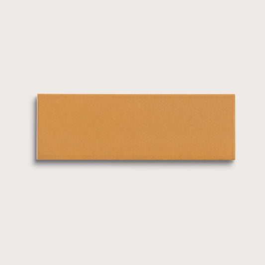 Marigold ceramic tile, 4 by 12 inches, matte finish