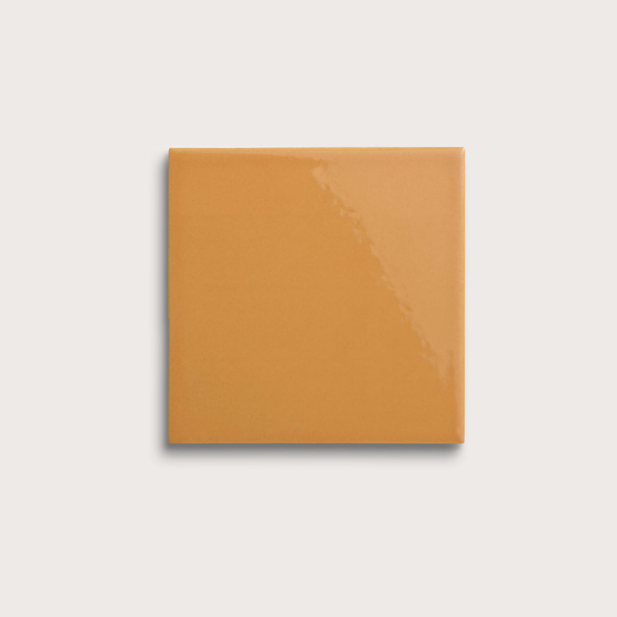 Marigold ceramic tile, 6 by 6 inches, gloss finish