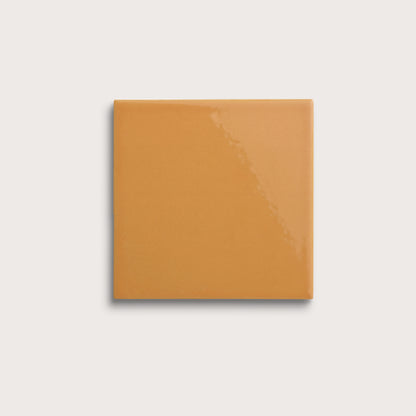 Marigold ceramic tile, 6 by 6 inches, gloss finish