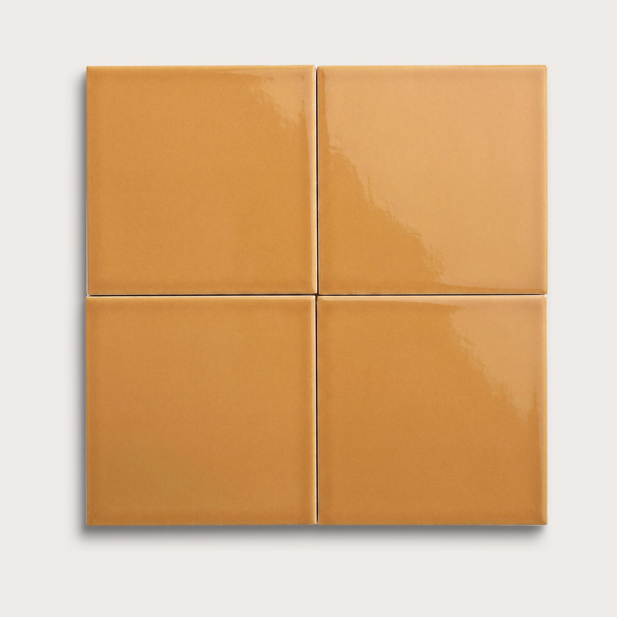 Marigold ceramic tile, 8 by 8 inches, gloss finish