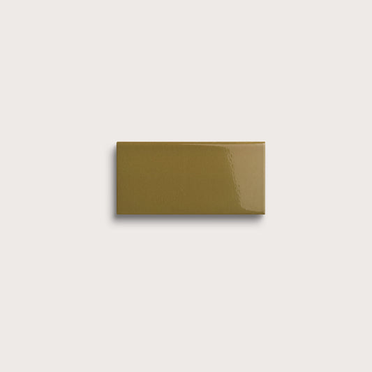 Meadow ceramic tile sample, gloss finish
