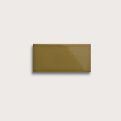 Meadow ceramic tile, 3 by 6 inches, gloss finish