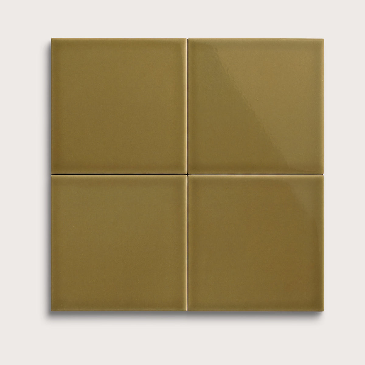 Meadow ceramic tile, 6 by 6 inches, gloss finish