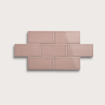 Magic Carpet ceramic tile, 3 by 6 inches, gloss finish