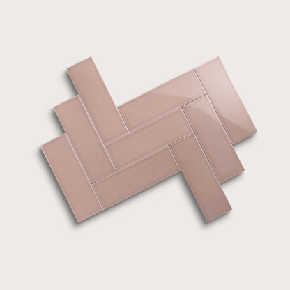 Magic Carpet ceramic tile, 4 by 12 inches, gloss finish