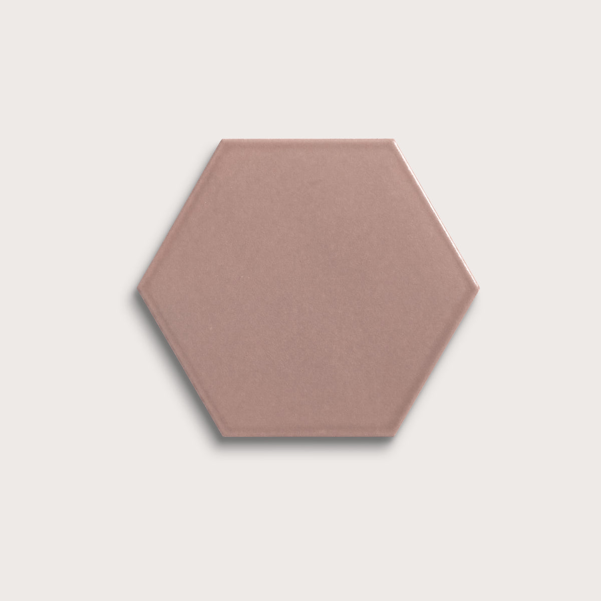 Magic Carpet ceramic tile, 8 inch hex, matte finish