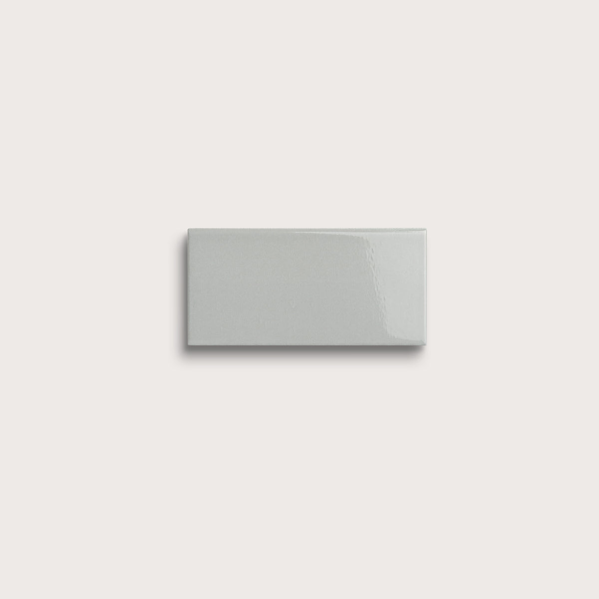 Misty ceramic tile sample, gloss finish