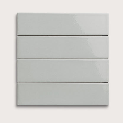 Misty ceramic tile, 2 by 8 inches, gloss finish