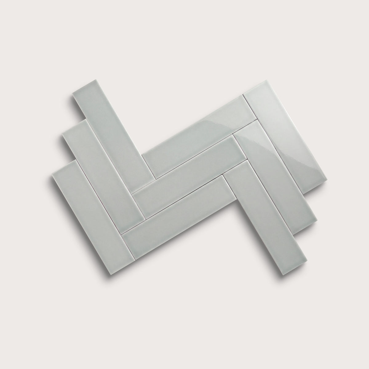 Misty ceramic tile, 3 by 12 inches, gloss finish