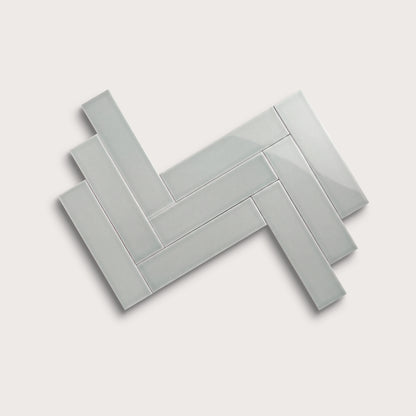 Misty ceramic tile, 3 by 12 inches, gloss finish