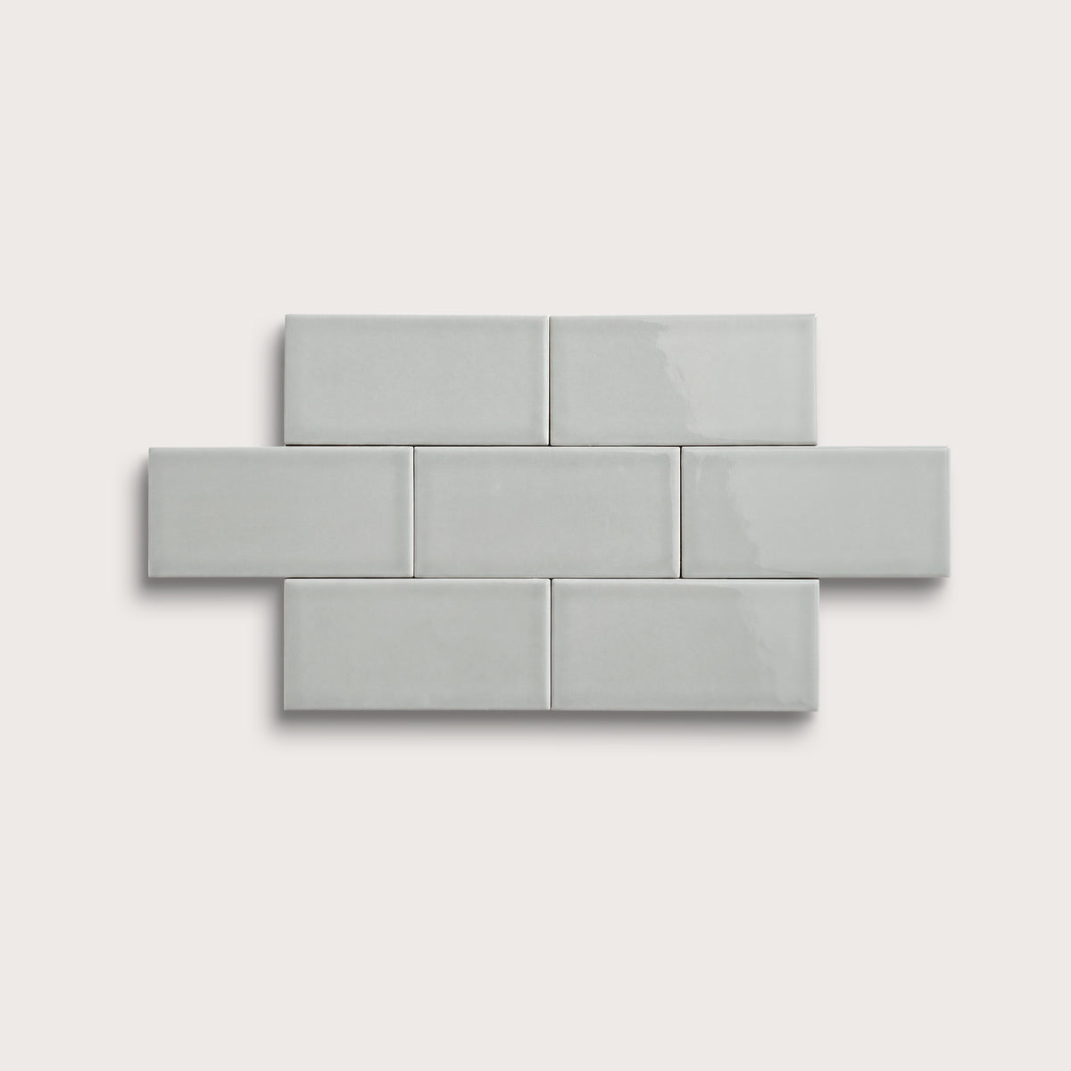 Misty ceramic tile, 3 by 6 inches, gloss finish