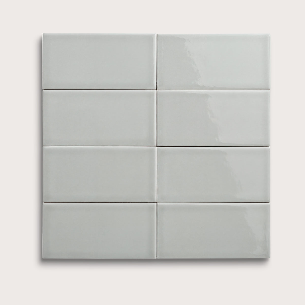 Misty ceramic tile, 3 by 6 inches, gloss finish