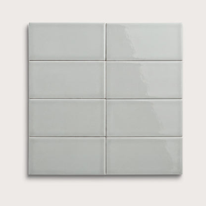 Misty ceramic tile, 3 by 6 inches, gloss finish