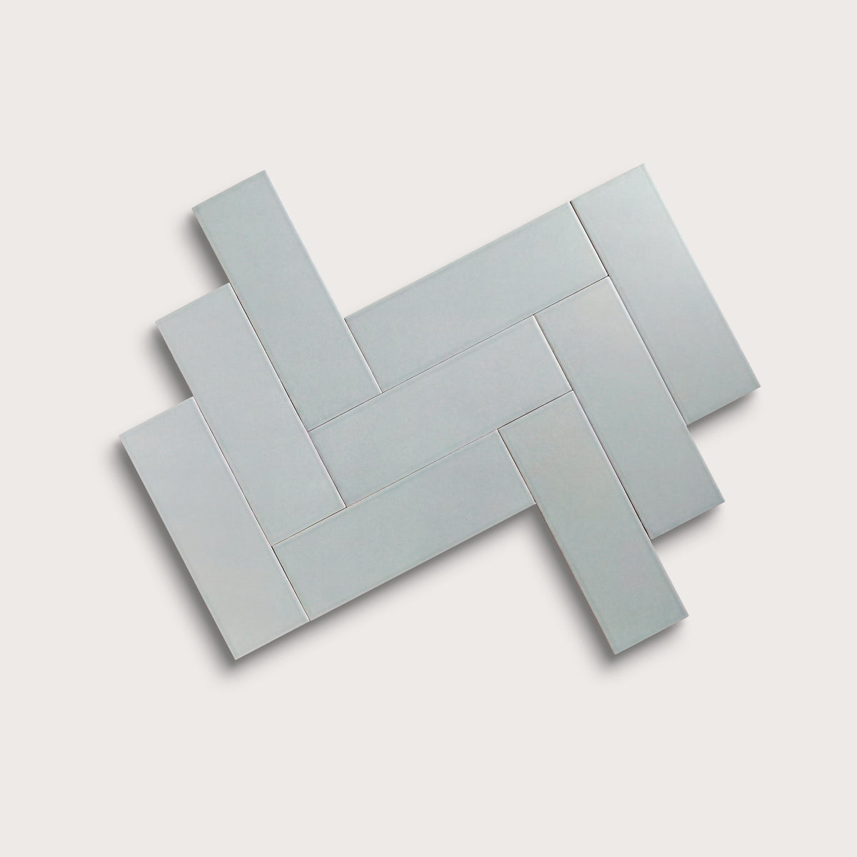 Misty ceramic tile, 4 by 12 inches, matte finish