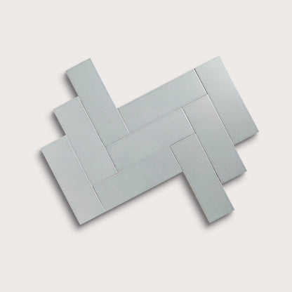 Misty ceramic tile, 4 by 12 inches, matte finish