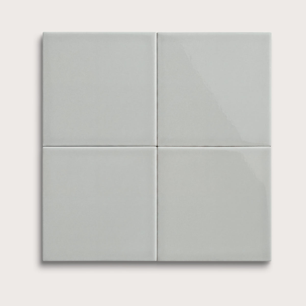 Misty ceramic tile, 6 by 6 inches, gloss finish