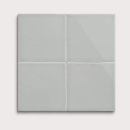 Misty ceramic tile, 6 by 6 inches, gloss finish