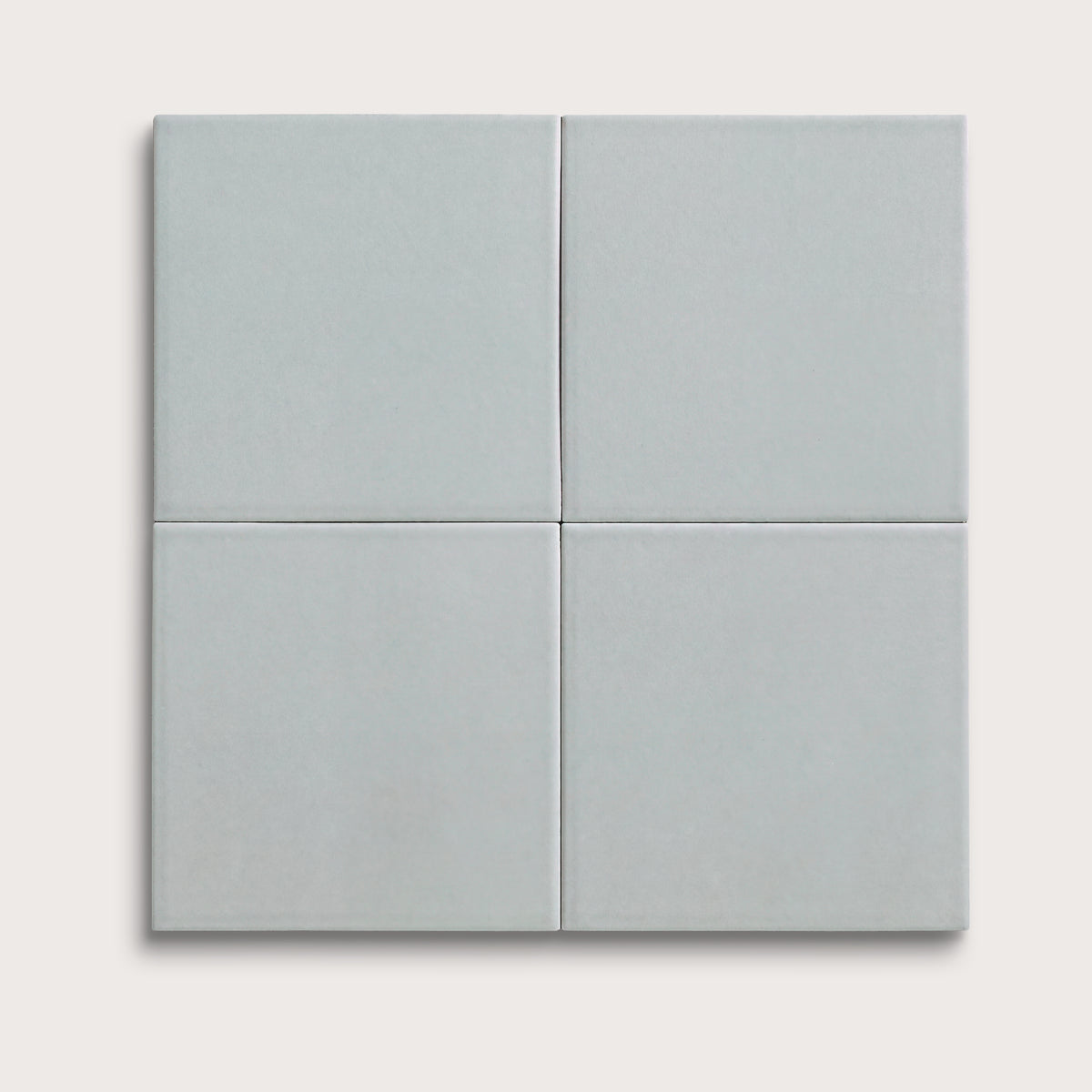 Misty ceramic tile, 6 by 6 inches, matte finish