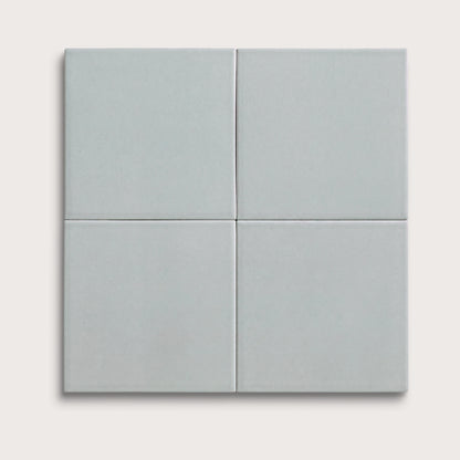 Misty ceramic tile, 6 by 6 inches, matte finish