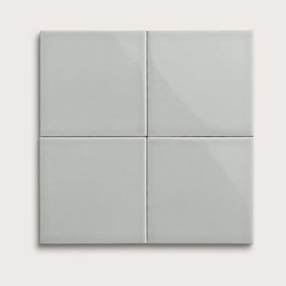 Misty ceramic tile, 8 by 8 inches, gloss finish