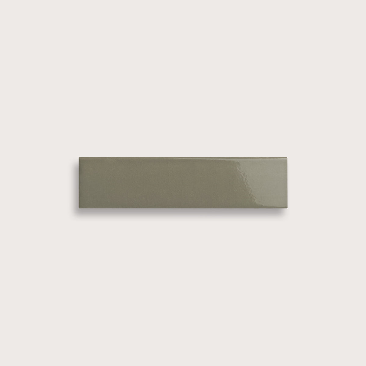 Moss ceramic tile, 2 by 8 inches, gloss finish