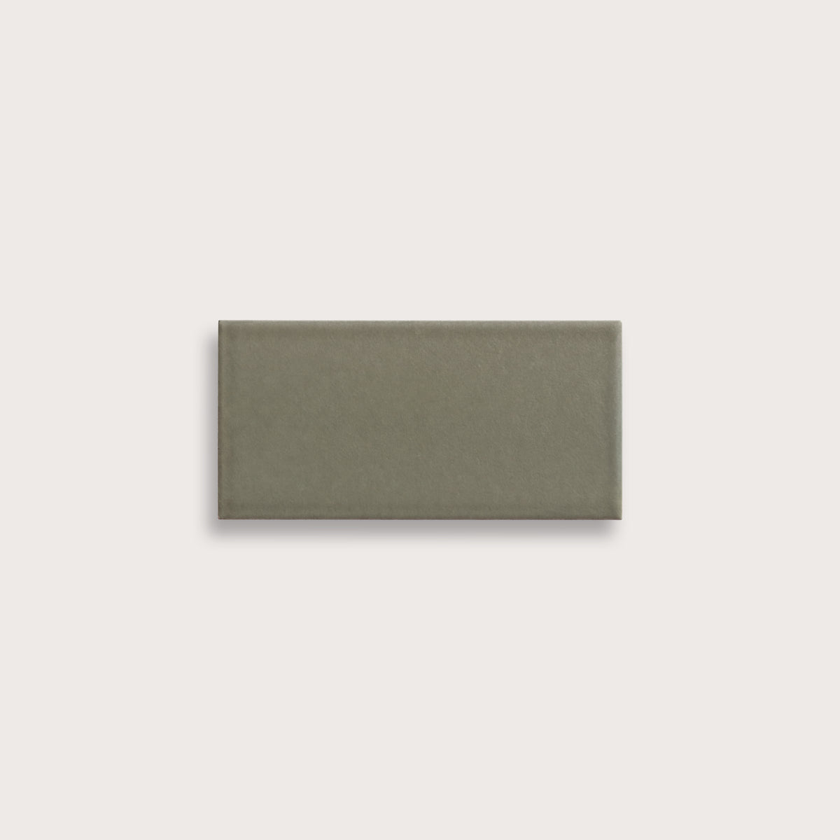 Moss ceramic tile, 3 by 6 inches, matte finish