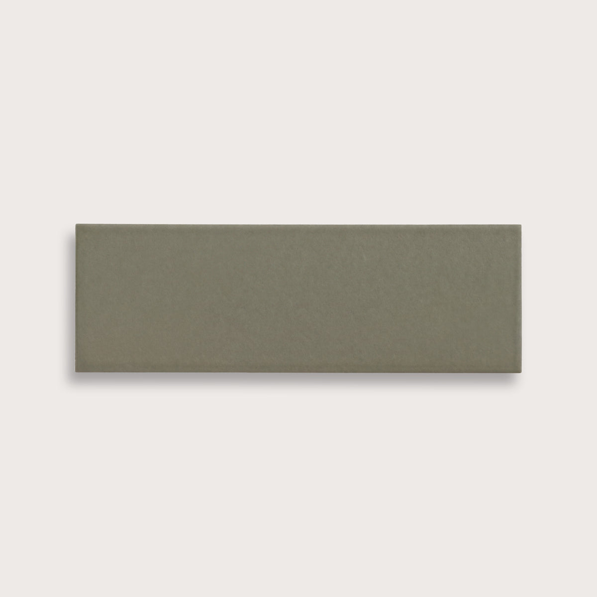 Moss ceramic tile, 4 by 12 inches, matte finish