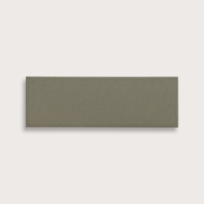 Moss ceramic tile, 4 by 12 inches, matte finish