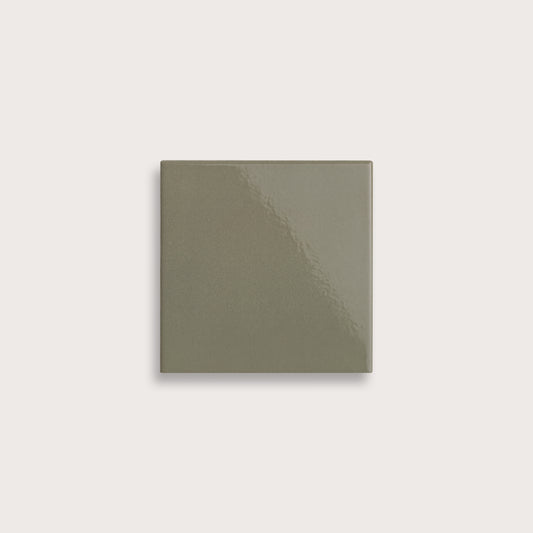 Moss ceramic tile, 4 by 4 inches, gloss finish