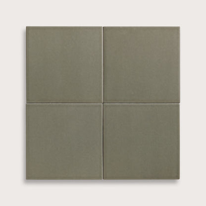 Moss ceramic tile, 8 by 8 inches, matte finish