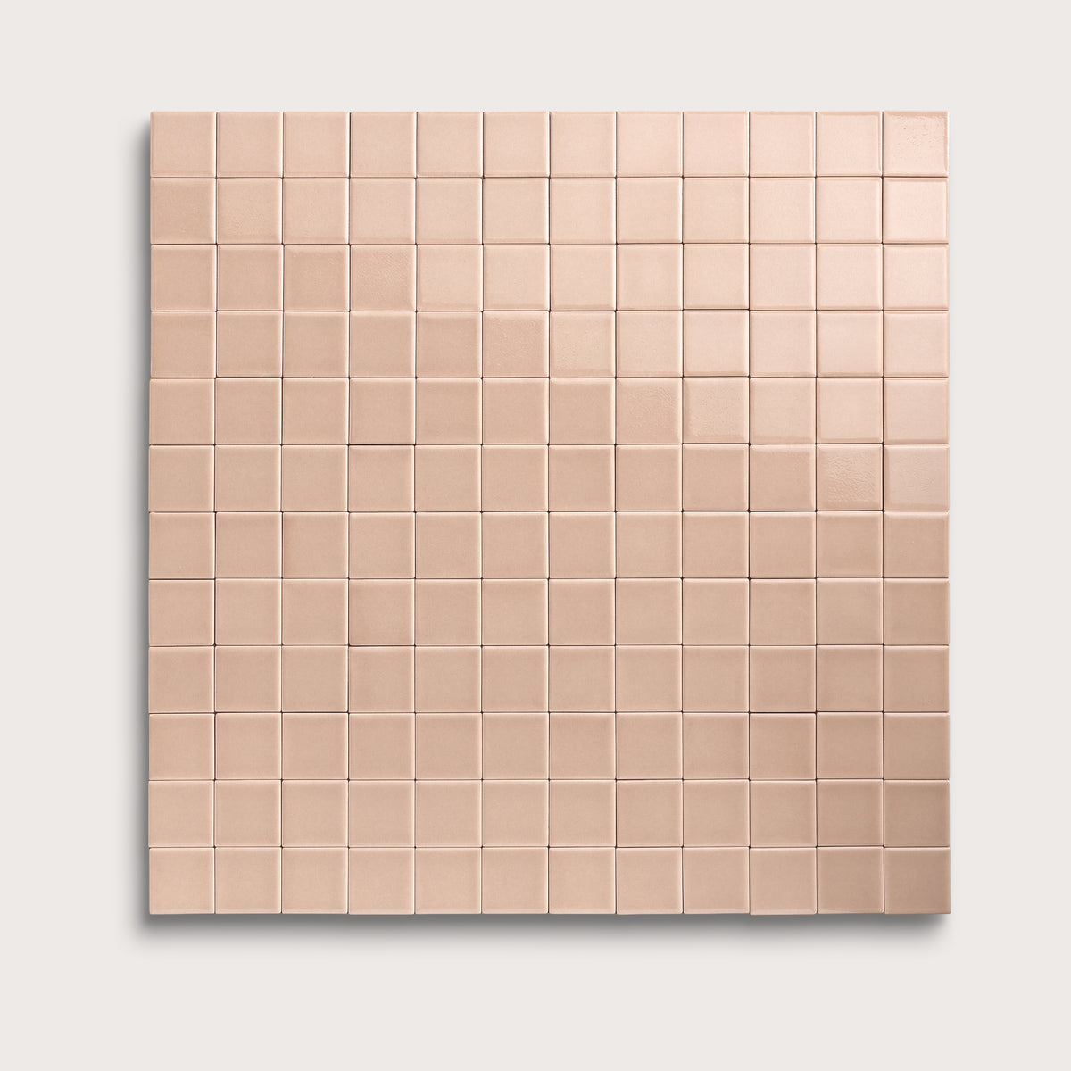 Petal ceramic tile, 2 by 2 inch mosaic, gloss finish