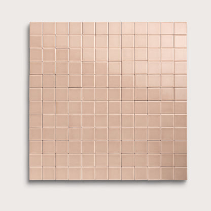 Petal ceramic tile, 2 by 2 inch mosaic, gloss finish